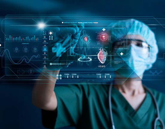 Cardiologist,Doctor,,Surgeon,Analyzing,Patient,Heart,Testing,Result,And,Human Cardiologist Doctor, Surgeon analyzing patient heart testing result and human anatomy on digital futuristic virtual interface, Digital holographic, AI, Technology, innovation in science and medicine.
