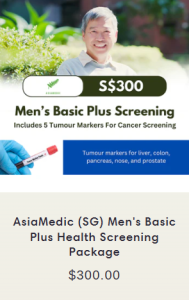 Asia Medic Men's Basic Plus Health Screening Package